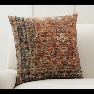 NEW Pottery Barn Farida Printed Pillow Cover 20” Sq Multicolor Persian Motif